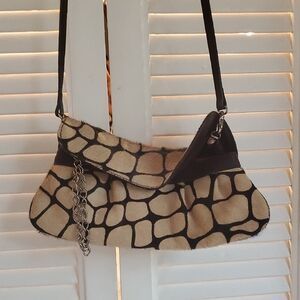 Stylish Tan and Black Women's Bag